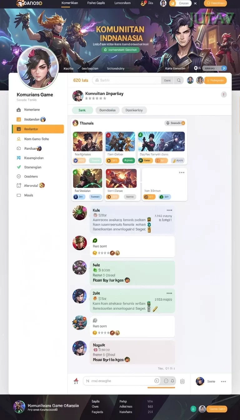Cuplikan layar SUKA86 — menu navigasi