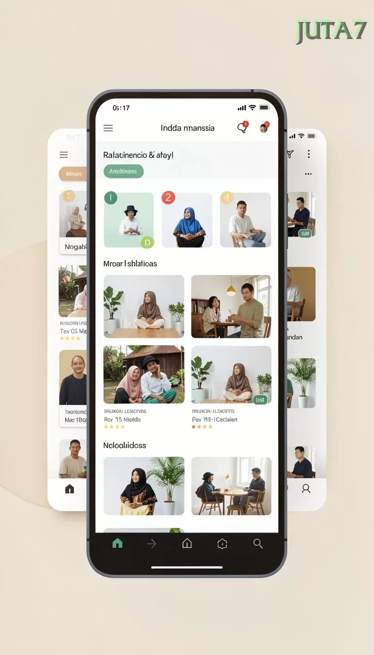 Cuplikan layar 34R — halaman utama