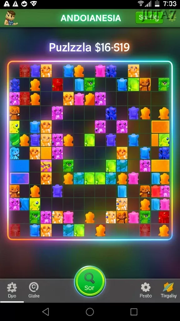 Cuplikan layar QQ222 — menu navigasi